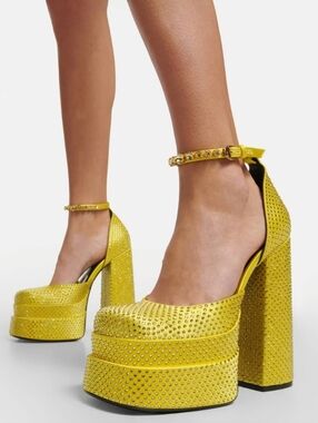 Versace Sz 7 Yellow Bling